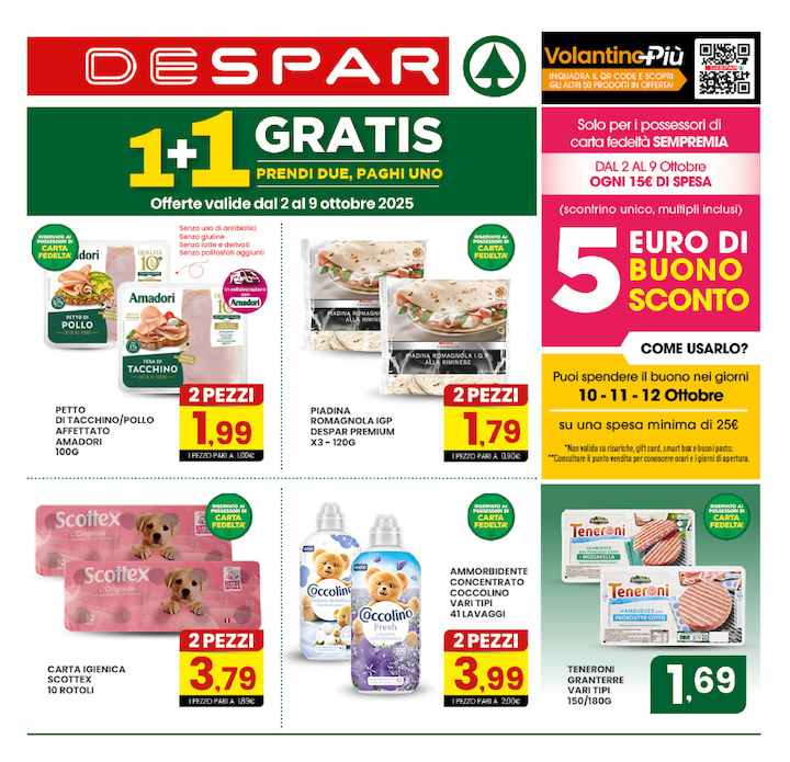 1+1 GRATIS - Prendi 2, Paghi 1