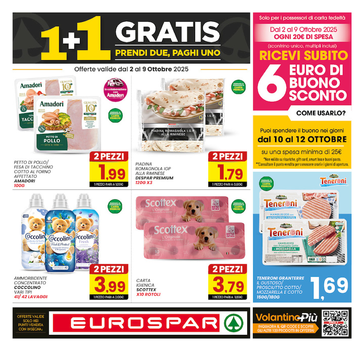 1+1 GRATIS - Prendi 2, Paghi 1