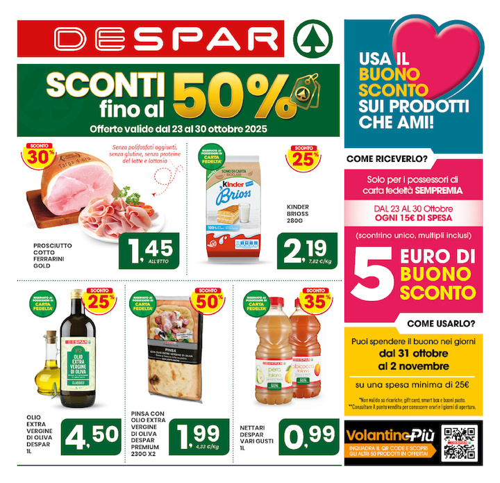 Sconti fino al 50%