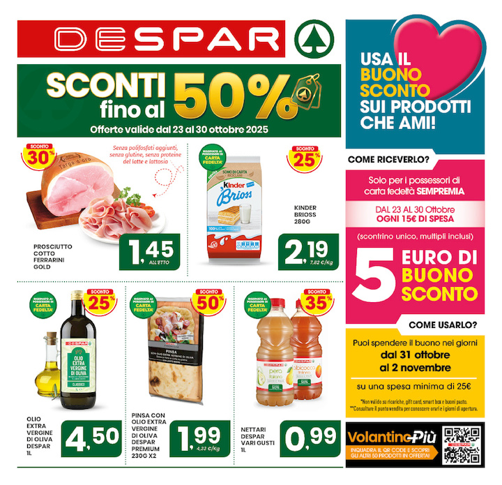 Sconti fino al 50%
