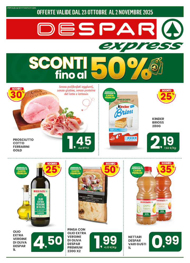 Sconti fino al 50%