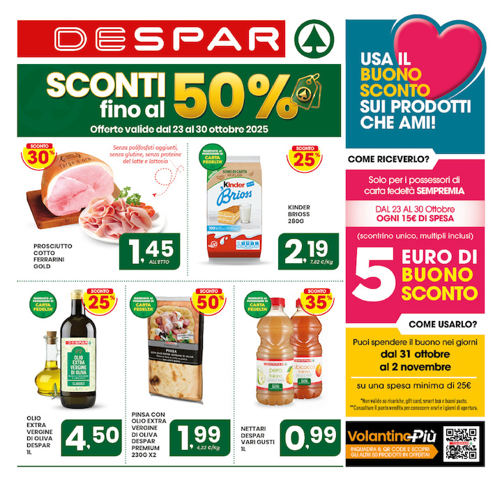Sconti fino al 50%
