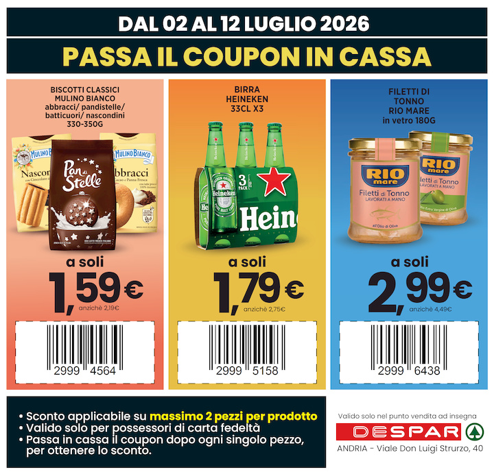 PASSA IL COUPON