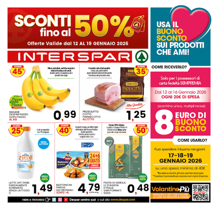 Sconti fino al 50%