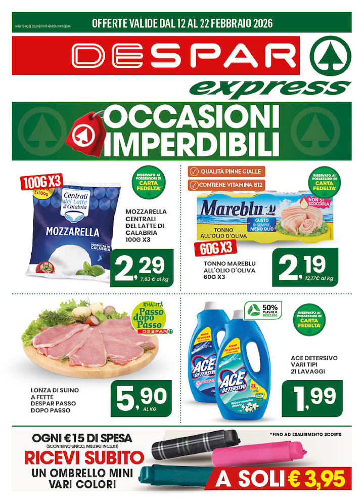 OCCASIONI imperdibili