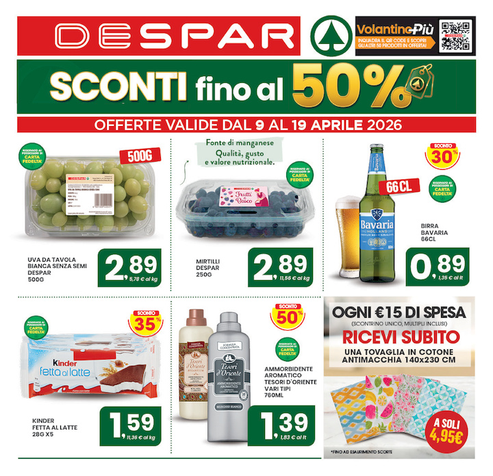 Sconti fino al 50%