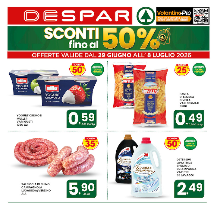 SCONTI fino al 50%