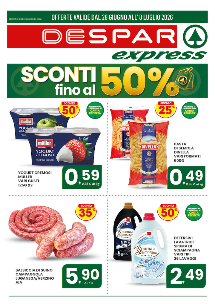 SCONTI fino al 50%