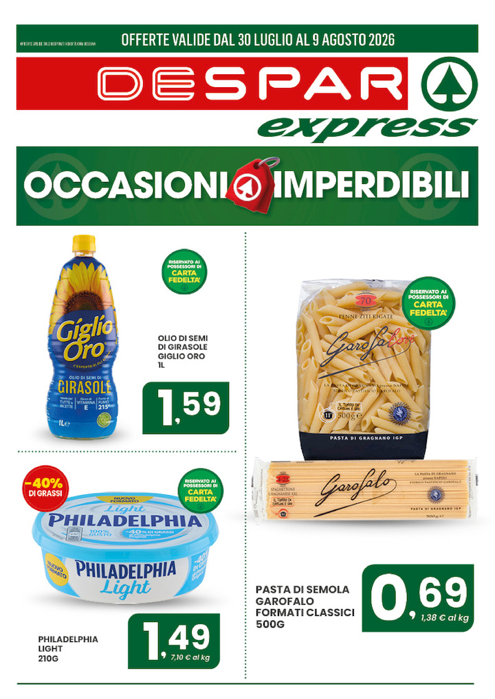 OFFERTE IMPERDIBILI