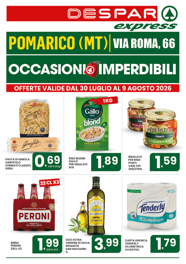 OFFERTE IMPERDIBILI