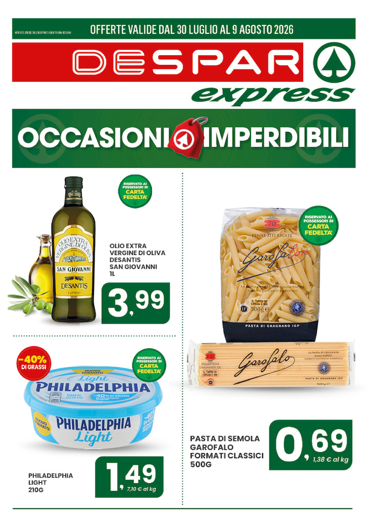 OFFERTE IMPERDIBILI