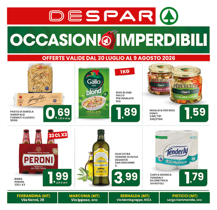 OFFERTE IMPERDIBILI