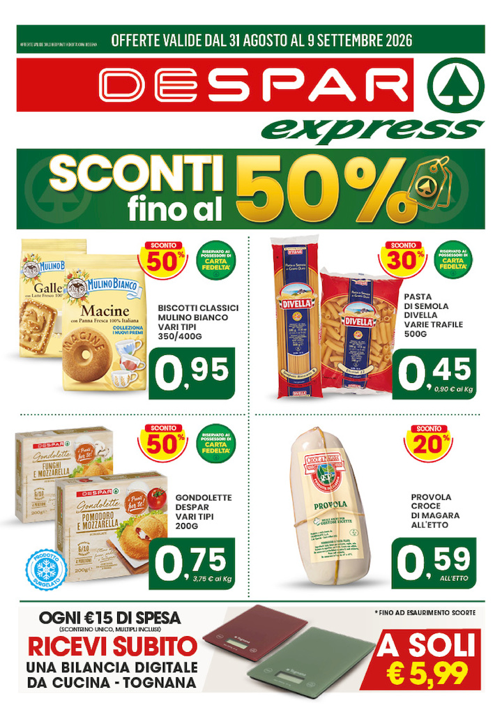 SCONTI FINO AL 50%