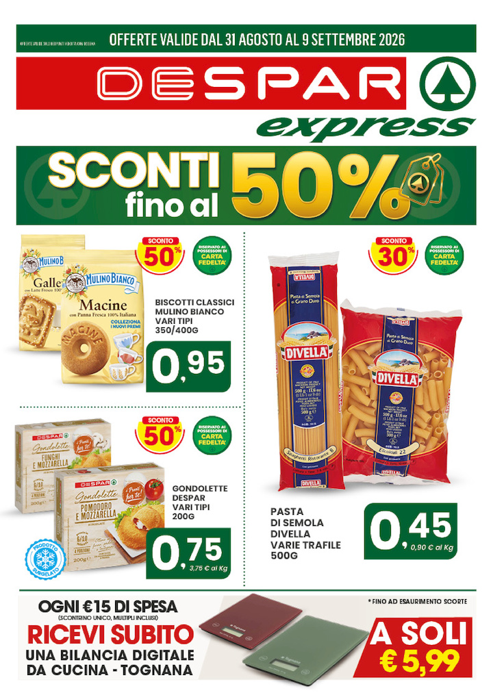 SCONTI FINO AL 50%