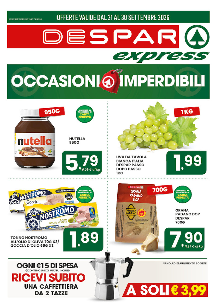 OFFERTE IMPERDIBILI