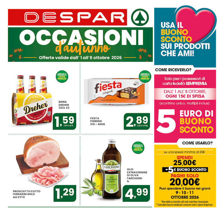 OCCASIONI d'autunno