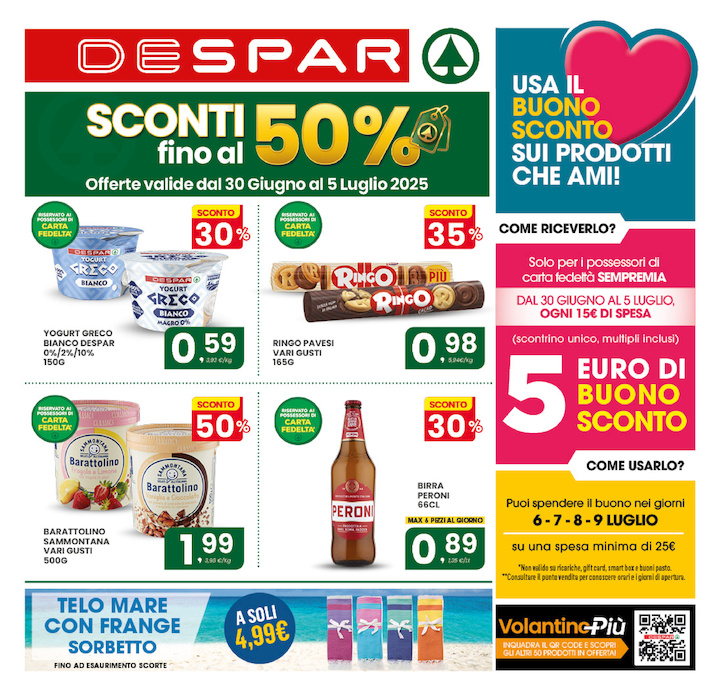 SCONTI FINO AL 50%