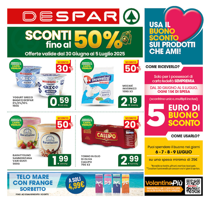 SCONTI FINO AL 50%