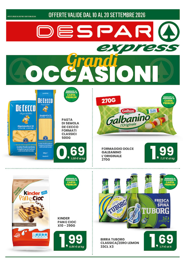 Grandi OCCASIONI
