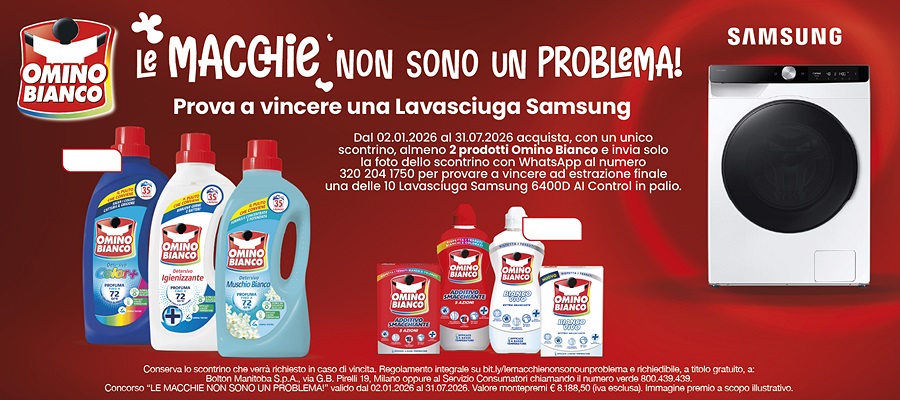 OMINO BIANCO: LE MACCHIE NON SONO UN PROBLEMA! OMINO BIANCO: LE MACCHIE NON SONO UN PROBLEMA!